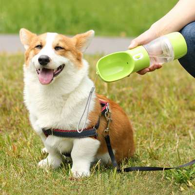 Hoopet Wholesale OEM Travelling Portable Pet Dog Bottle Food and Water Feeder