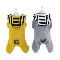 2020 plain pet dog jumpsuit fleece with hoodie