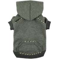 Fleece Sweatshirts for Dog Coats Pet Hooded Jackets  Grey