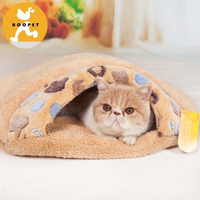 Hoopet multicolored tiny cat paws pattern cheap cat beds bag