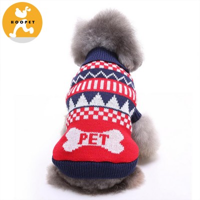 Christmas Colorful Pet Dog Warm Clothes Winter Sweater Cat Apparel