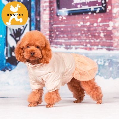 Elegant winter warm pet clothing dog down coat