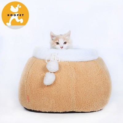 Sweet honey jar style light brown deluxe pet bed wholesale